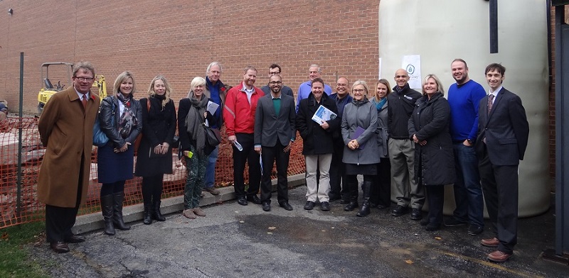 Partners in Project Green members tour Calstone's stormwater infrastructure project