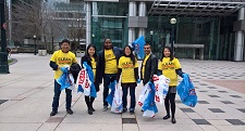 City of Toronto employees take part in People Power Challenge waste collection drive