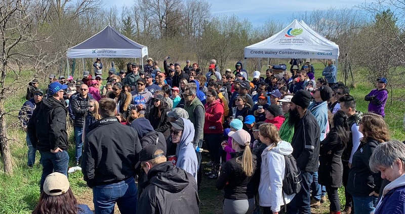 Partners in Project Green community members take part in spring planting event