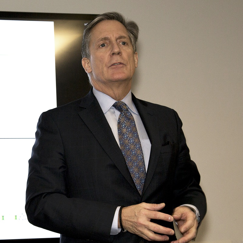 Co-chair John Coyne speaks at Partners in Project Green Event
