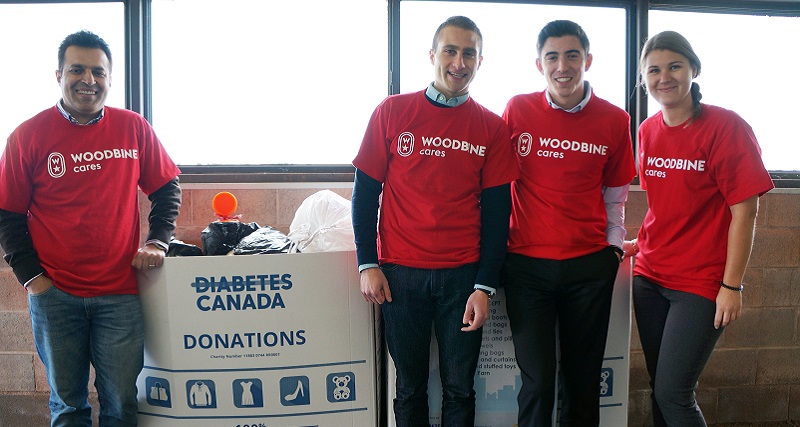 Woodbine employees take part in 2018 recycling collection drive